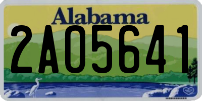 AL license plate 2AO5641