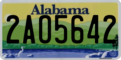 AL license plate 2AO5642