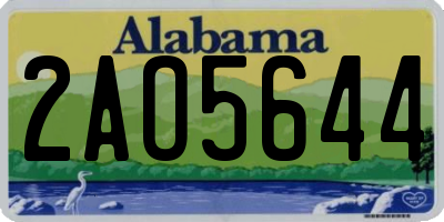 AL license plate 2AO5644