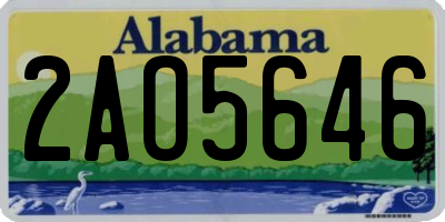AL license plate 2AO5646