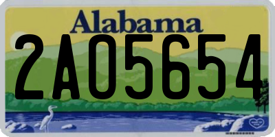 AL license plate 2AO5654