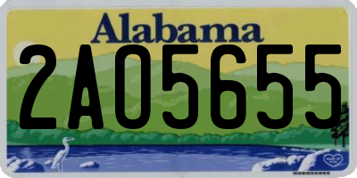 AL license plate 2AO5655