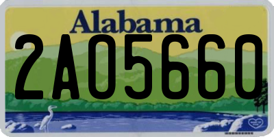 AL license plate 2AO5660