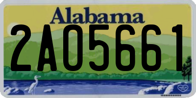 AL license plate 2AO5661