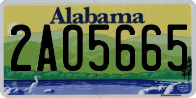 AL license plate 2AO5665