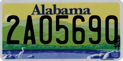 AL license plate 2AO5690