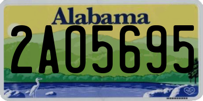 AL license plate 2AO5695