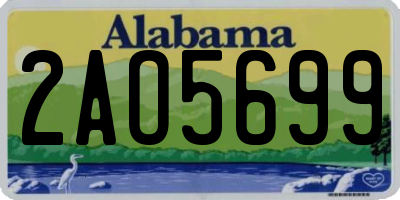 AL license plate 2AO5699