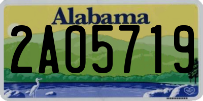 AL license plate 2AO5719
