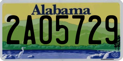AL license plate 2AO5729