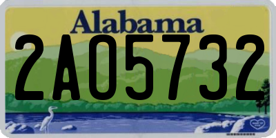 AL license plate 2AO5732