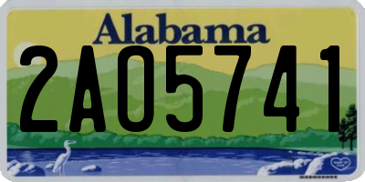AL license plate 2AO5741