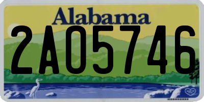 AL license plate 2AO5746