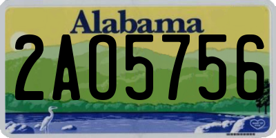 AL license plate 2AO5756