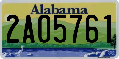 AL license plate 2AO5761