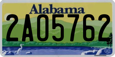 AL license plate 2AO5762
