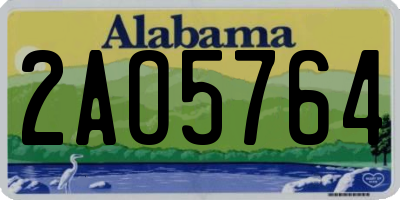 AL license plate 2AO5764