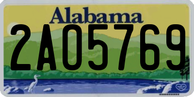 AL license plate 2AO5769