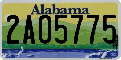 AL license plate 2AO5775