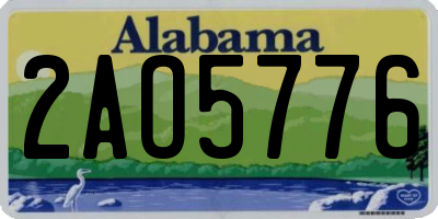 AL license plate 2AO5776