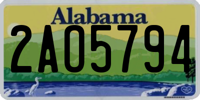 AL license plate 2AO5794