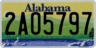 AL license plate 2AO5797