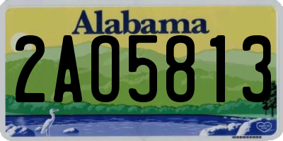 AL license plate 2AO5813