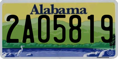 AL license plate 2AO5819