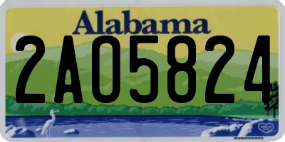 AL license plate 2AO5824