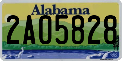 AL license plate 2AO5828