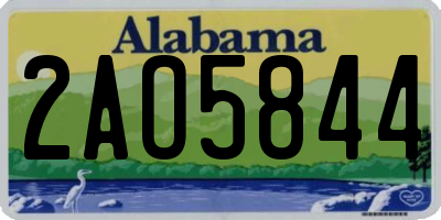 AL license plate 2AO5844
