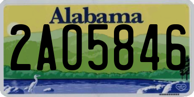 AL license plate 2AO5846
