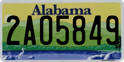 AL license plate 2AO5849