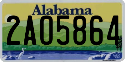 AL license plate 2AO5864