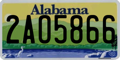 AL license plate 2AO5866