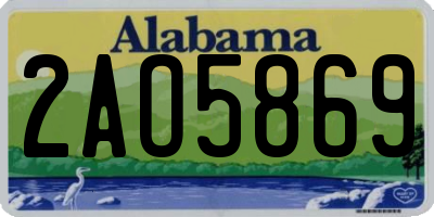 AL license plate 2AO5869