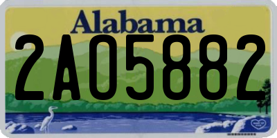 AL license plate 2AO5882