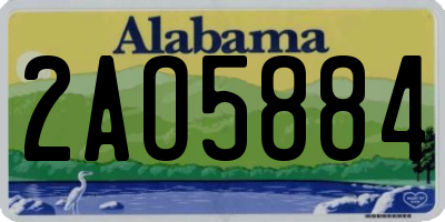 AL license plate 2AO5884
