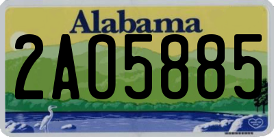 AL license plate 2AO5885