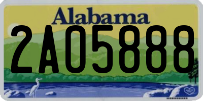 AL license plate 2AO5888