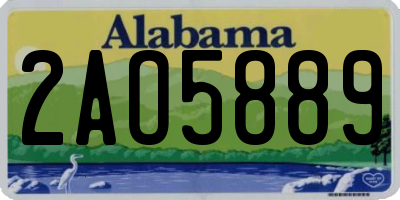 AL license plate 2AO5889