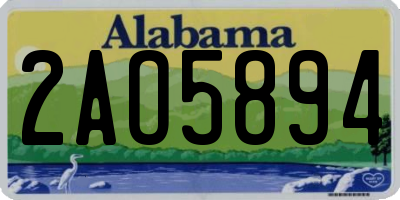 AL license plate 2AO5894