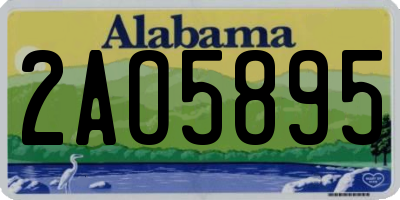 AL license plate 2AO5895
