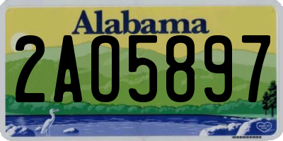 AL license plate 2AO5897