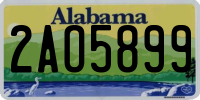 AL license plate 2AO5899