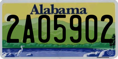 AL license plate 2AO5902