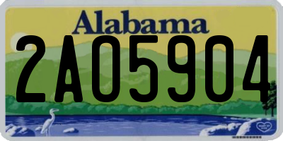 AL license plate 2AO5904
