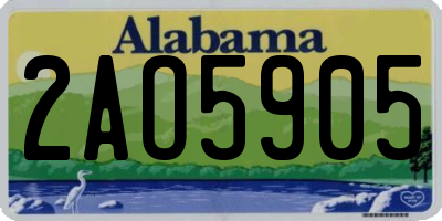 AL license plate 2AO5905