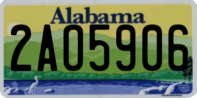 AL license plate 2AO5906