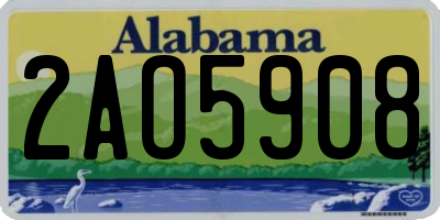 AL license plate 2AO5908